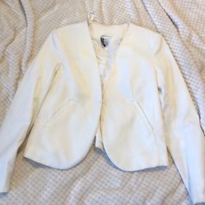 H&M white blazer